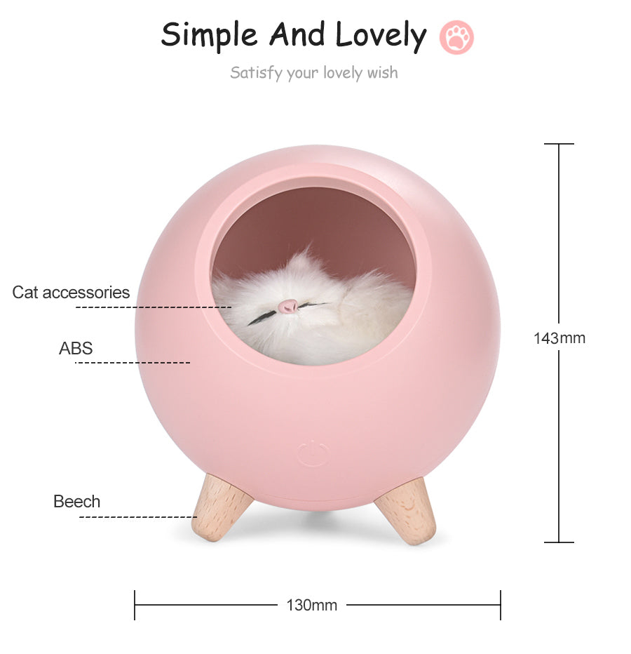LED Cat Touch Night Llight Dimming Atmosphere