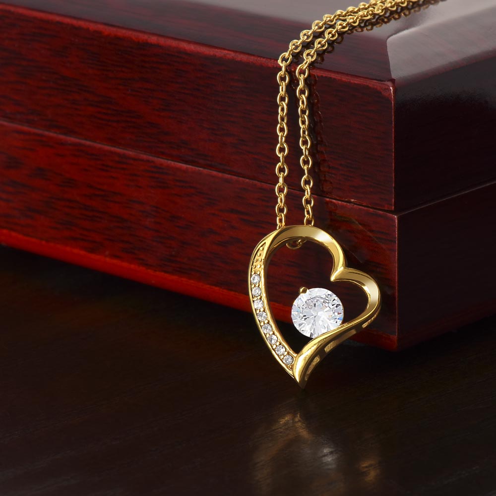 To My Beautiful Granddaughter Forever Love Necklace