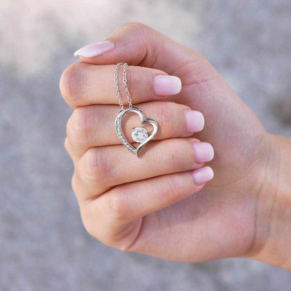 To My Beautiful Granddaughter Forever Love Necklace