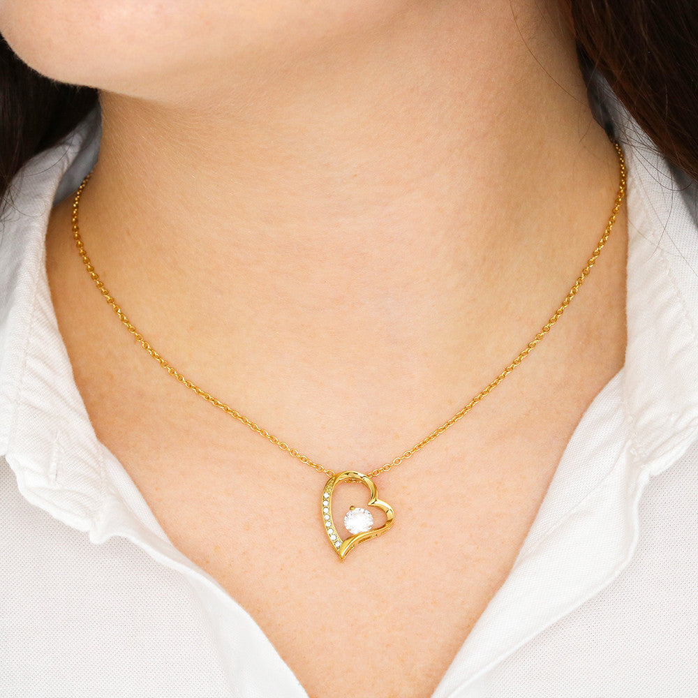 To My Beautiful Granddaughter Forever Love Necklace